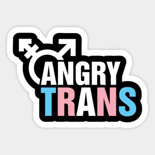 Angry Trans Transmasculine Transgender Transman Sticker